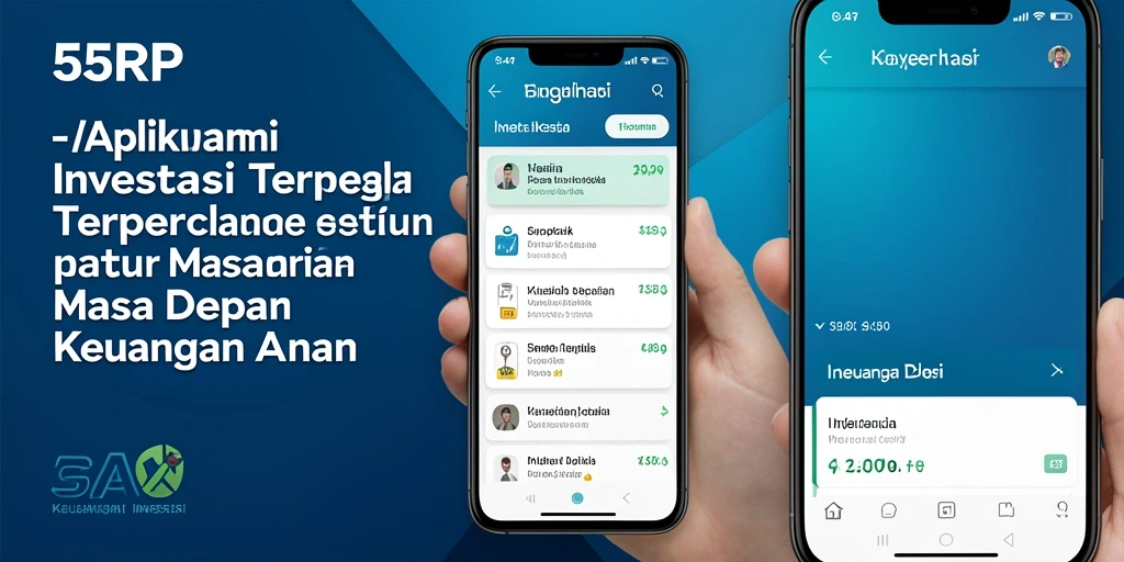 Antarmuka aplikasi 55RP yang modern dan mudah digunakan untuk investasi.