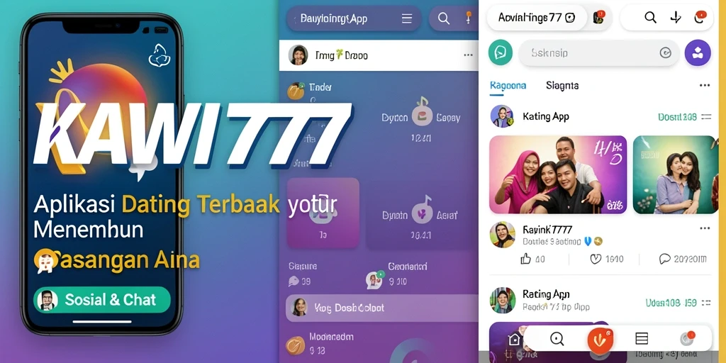 Antarmuka menarik KAWI777 dengan fitur chat andalan.