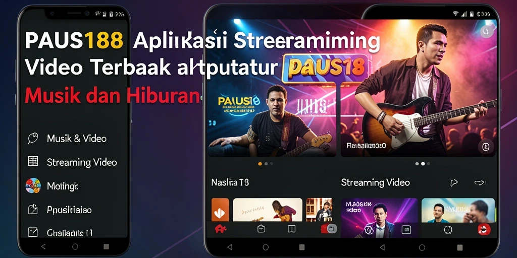 Tampilan aplikasi PAUS188 dengan antarmuka yang menarik dan fungsional.